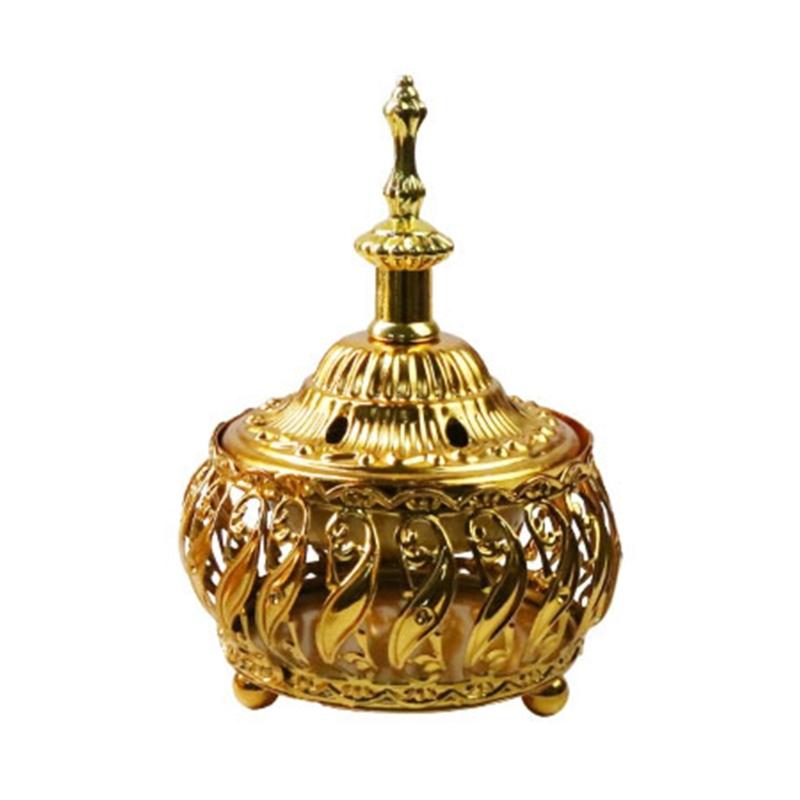 Arabische Metall-Räuchergefäße mit Deckel für Meditationen und Raumduft-Diffusoren Eid Ramadans Bakhoor-Brenner Weihrauchbrenner