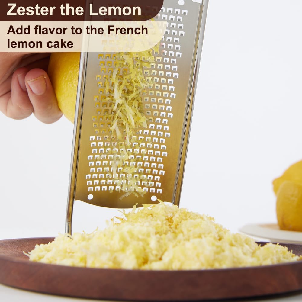 Xiaomi Stainless Steel Lemon Zester Cheese Grater with Soft Protective Cover Razor Sharp Grater for Cheese Vegetables Chocolate Citrus