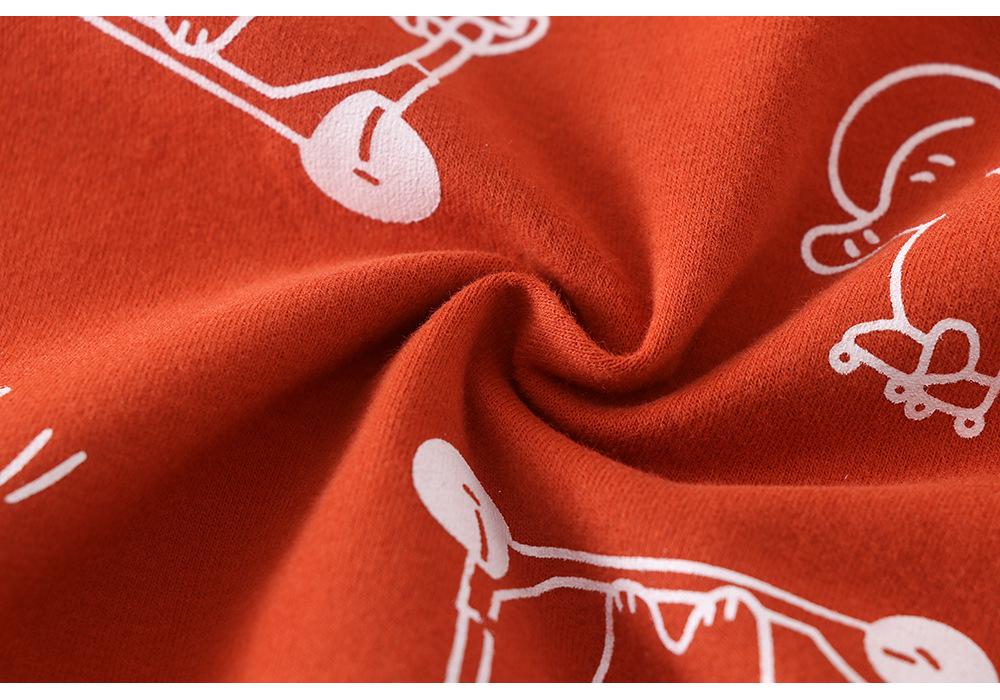 Boys' Cartoon Cotton Long Sleeve Round Neck Sweatshirt - Autumn Children's Clothing