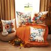 4PCS Polyester Fall Thanksgiving Throw Pillow Covers - Bright Pumpkin, Sunflower, Maple Leaf Patterns - Soft, Durable, Farmhouse Country Harvest Decor