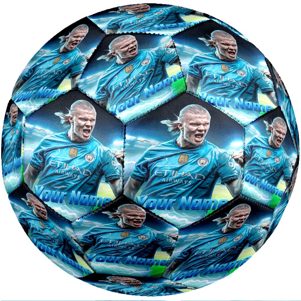 Erling Haaland Moda Taglia 5 Calcio Resistente all'Usura Antiscivolo Pallone da Calcio Per Allenamento Sportivo Uso Ricreativo
