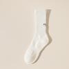 Herren Herbst und Winter Fleece und Verdickt Handtuchsohle Reine Baumwolle Trendige Jugend Sport Mittelhohe Socken