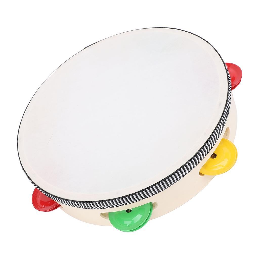 Tambourine Drum for Kids Adults Hand Held Musical Educational Percussion Instrument 8in