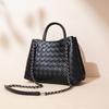 New Shoulder Bag Woven Bag Portable Large Capacity Leather Women's Bag Tote Bag
