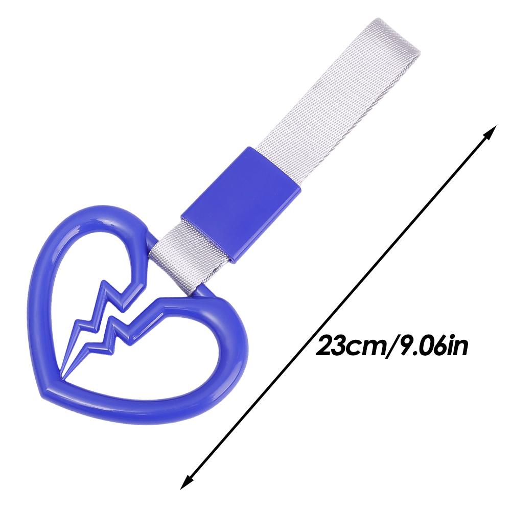 Broken Heart Shape Decorative Car Anti-static Tape Drift Warning Ring Handle Car Front and Rear Bumper Supplies Auto Accessories