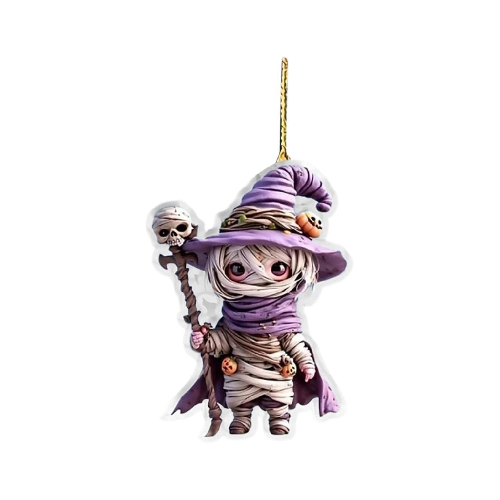 Halloween Themed 2D Acrylic Festive Atmosphere Car Decoration Flat Car Decoration