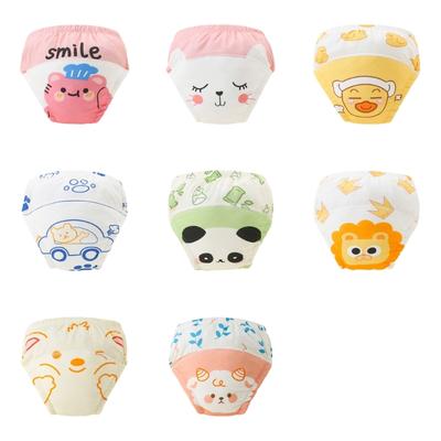 Reusable Cotton Potty Training Underwear Anti Leak Protection Comfortable Washable Toilet Learning Pants For Baby