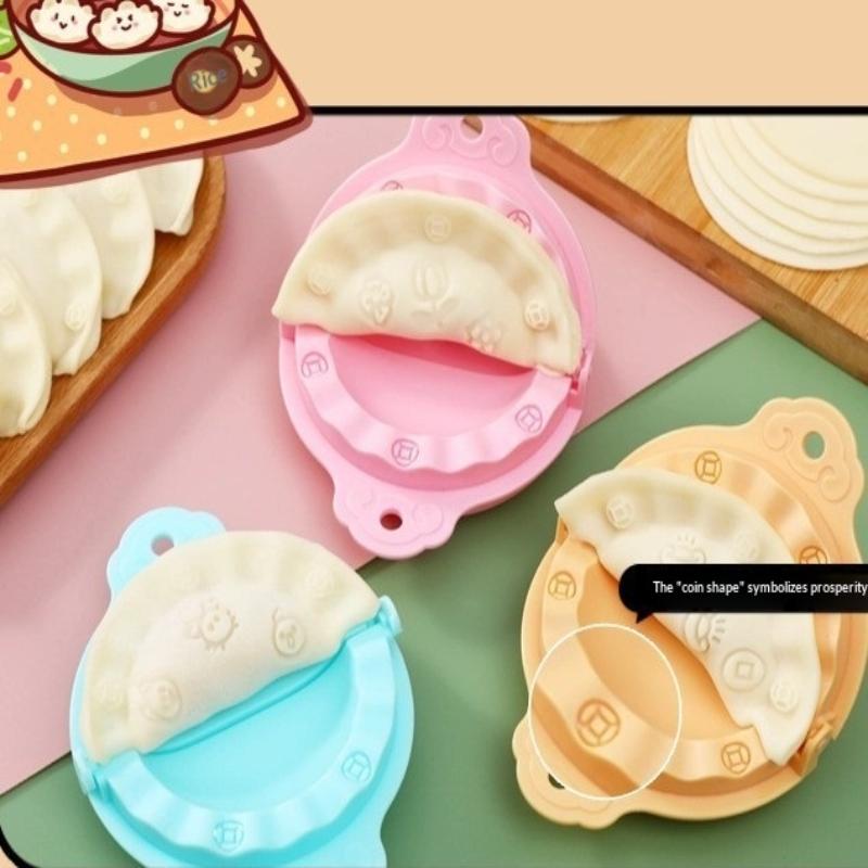 Printed Dumpling Maker Reusable Dumpling Press Mold Animal Flower Shapes Dumpling Maker Machine Safe Empanada Press Mold