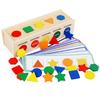 Wooden Sorting Educational Box For Children Shapes Colors Cognitive Skills Play