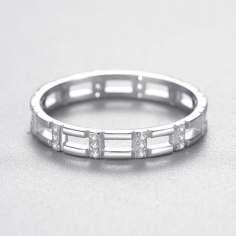 Tancise Classic 925 Sterling Silver Zirkónový prsteň Dámske šperky Svadobný darček na párty