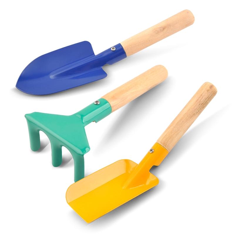 1 Set Spring Garden Planting Children s Tools Shovel Rake Hoe Vegetable Gardening Tool Set Outdoor Indoor Toys