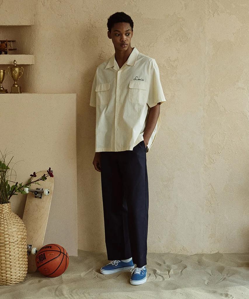 Jelolaunji [Italian Material] Canonico Comfort Wool Slacks Navy