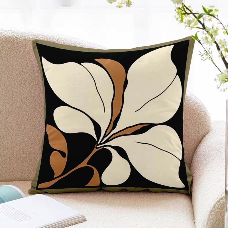 American Retro Pillow Cover Sofa Living Room Cushion Cover Office Waist Pillow Bedside Square Pillowcase Removable and Washable
