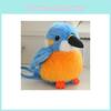 Cute Parrot Sparrow Pigeon Kingfisher Bird Animal Magnetic Plush Doll Pendant For Collectors Display Home Decor