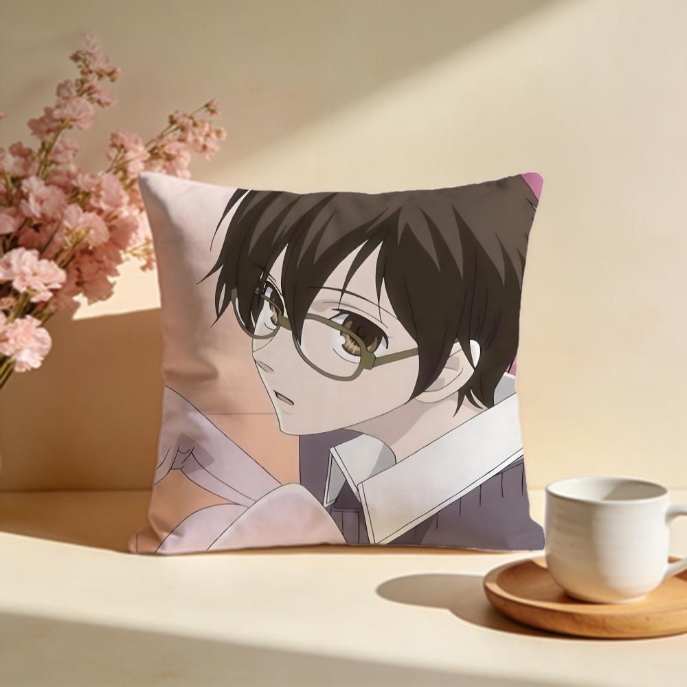 Stylish OOuran High School Host Cluber Cushion Cover Stylish Washable Pillow Cover Ideal for Couch Bedroom Car Decoration