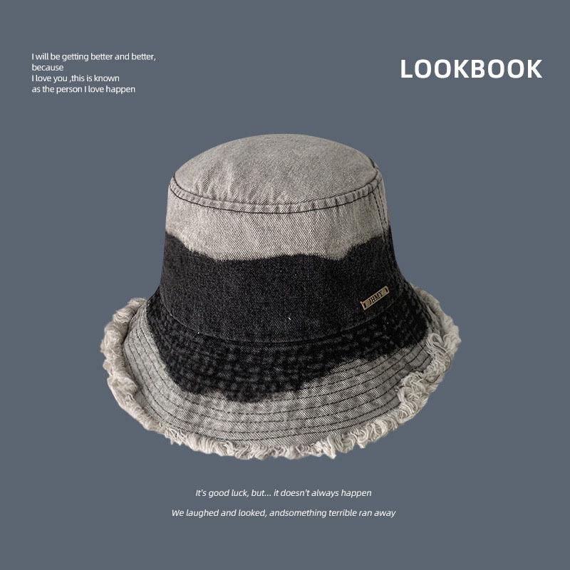 

Постепенное изменение джинсовая шляпа-ведро весна большая окружность головы грубый край шляпа-ведро женская солнцезащитный козырек солнцезащитный крем показать лицо маленькая девочка M（56-58cm） чёрный