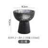 Ceramic Dinner Bowls High Feet Snack Bread Dessert Tray Soup Basin Soup Bowl Restaurant Round Specialty Tableware Cooking Plates