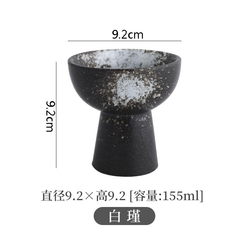 Ceramic Dinner Bowls High Feet Snack Bread Dessert Tray Soup Basin Soup Bowl Restaurant Round Specialty Tableware Cooking Plates