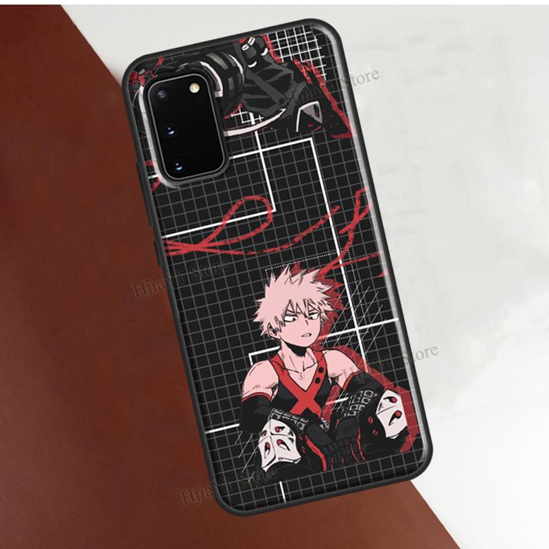 Katsuki Bakugo Boku No Hero Academia Phone Case For Samsung Galaxy S21 S22 Note 20 Ultra S8 S9 S10 Note 10 Plus S20 FE Cover
