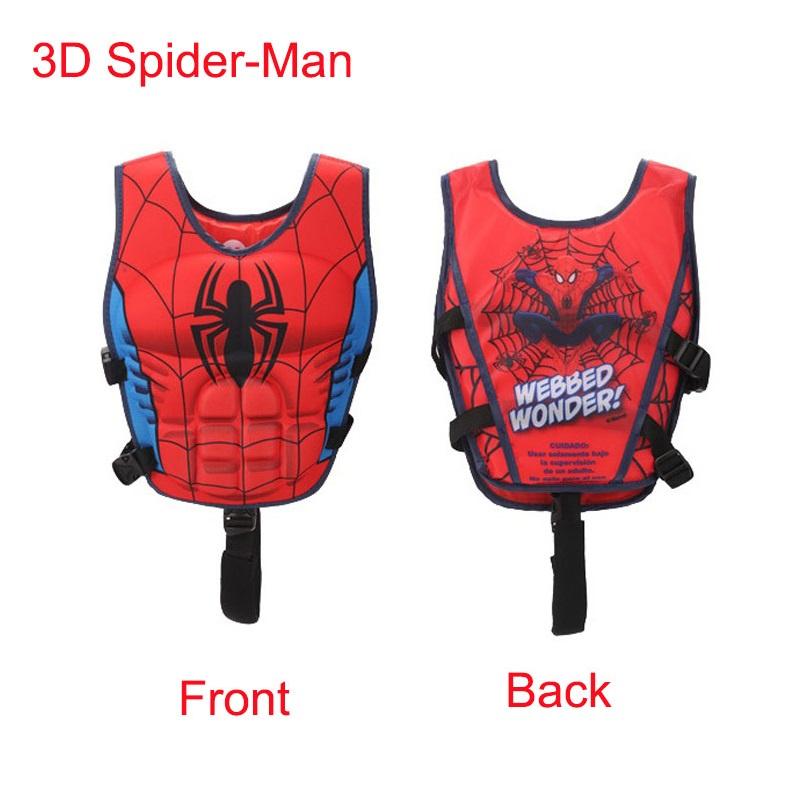 

Life Jacket Swimming Floating Kids Swim Buoyancy Vest Aid Unisex Jacket Life 3D Spider-Man,Large