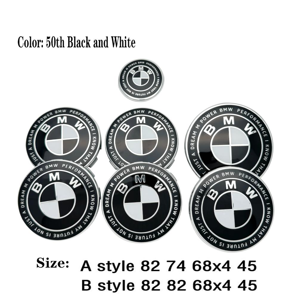 

7pcs Car Hood Front Rear Trunk Emblem Badge For BMW 50th Anniversary E60 E93 E87 G01 G20 X3 X5 F30 F20 E36 E46 E53 E90 Accessory 45-74-82-56x4