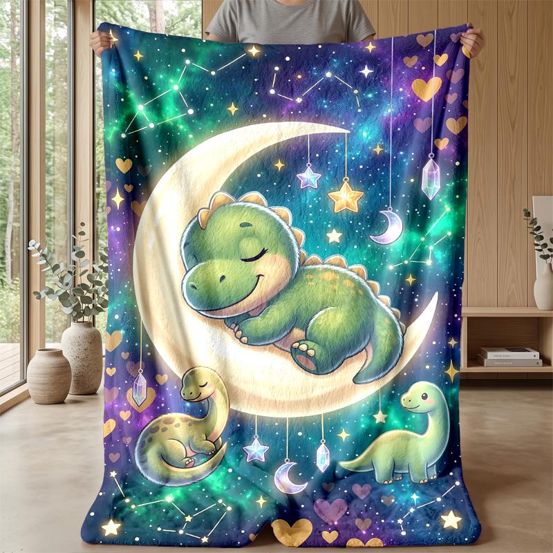Rainbow Dragon Fantasy Theme Blanket Lightweight Warm Flannel Blanket Decorative Throw Blanket for Home Decoration