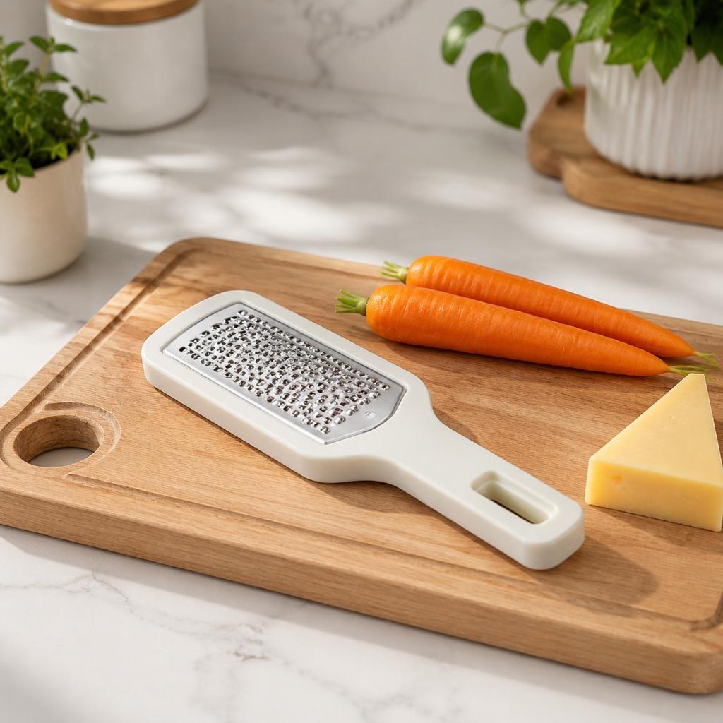 3 in 1 Stainless Steel Vegetable Peeler Grater Kitchen Tool Overlapping Design Multi-Functional Handheld Food Shredder for Home Use