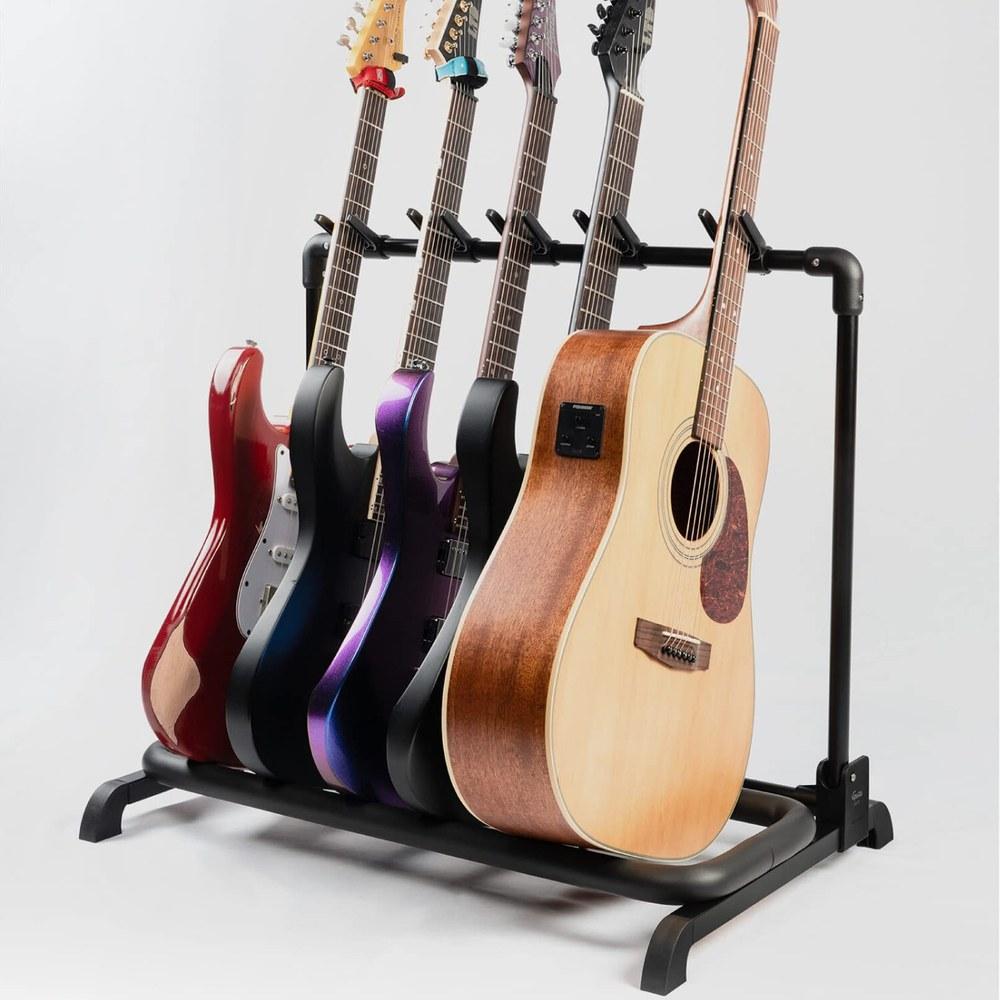 JOYO Guitto Guitar Stand GGS-07 for 5 Instruments Adjustable Divider Guitar Rack