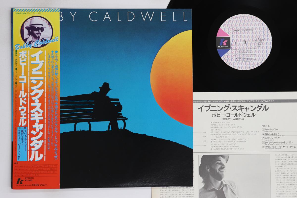 

LP Record BOBBY CALDWELL - Evening Scandal 25AP1354 TK 1978 Japan Obi Rock Used