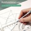 Portable Protractor 8in1 Straightedge Durable Ruler Measurement Set  Gift