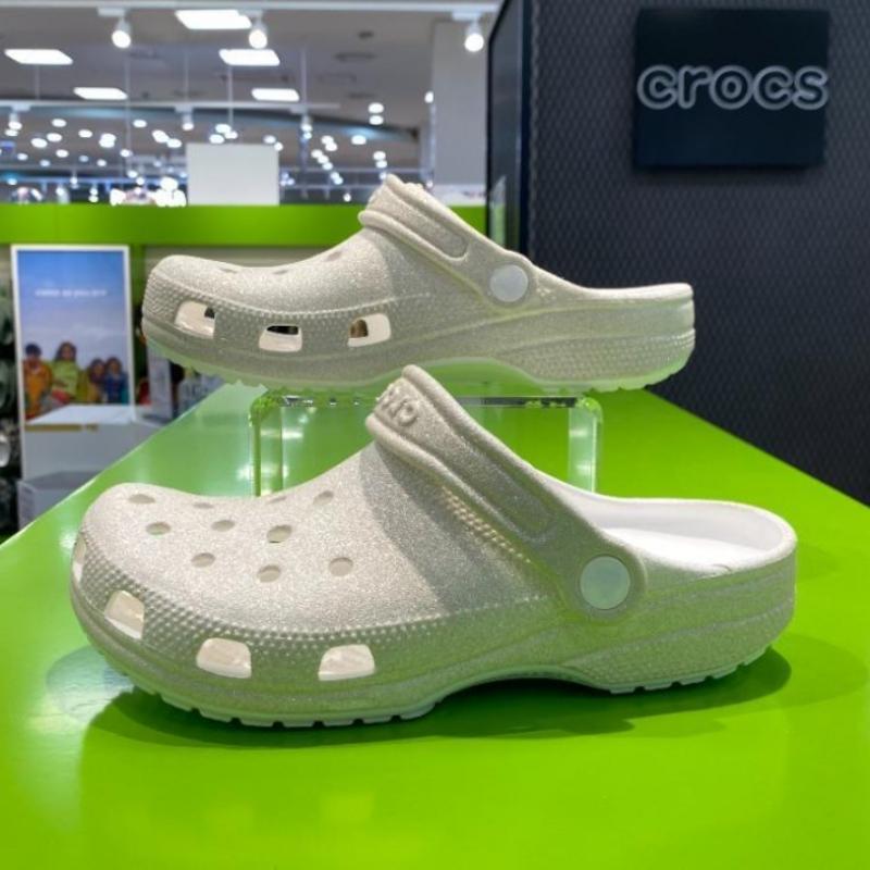 Crocs Hc02 Classic Glitter Clogs 205942 100