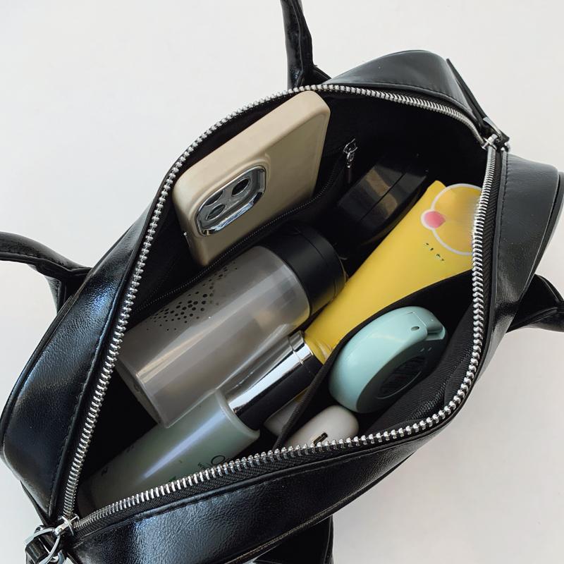 Neon Green Leather Shoulder Bag for Women - Trendy Baguette Handbag with Detachable Strap, Fashion Retro Purse