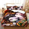 Demon Slayer Anime Bedding Set 3d Duvet Cover Sets Pillowcase Bedclothes Home Textile Cartoon Twin Queen King Size Kids Gift Tool