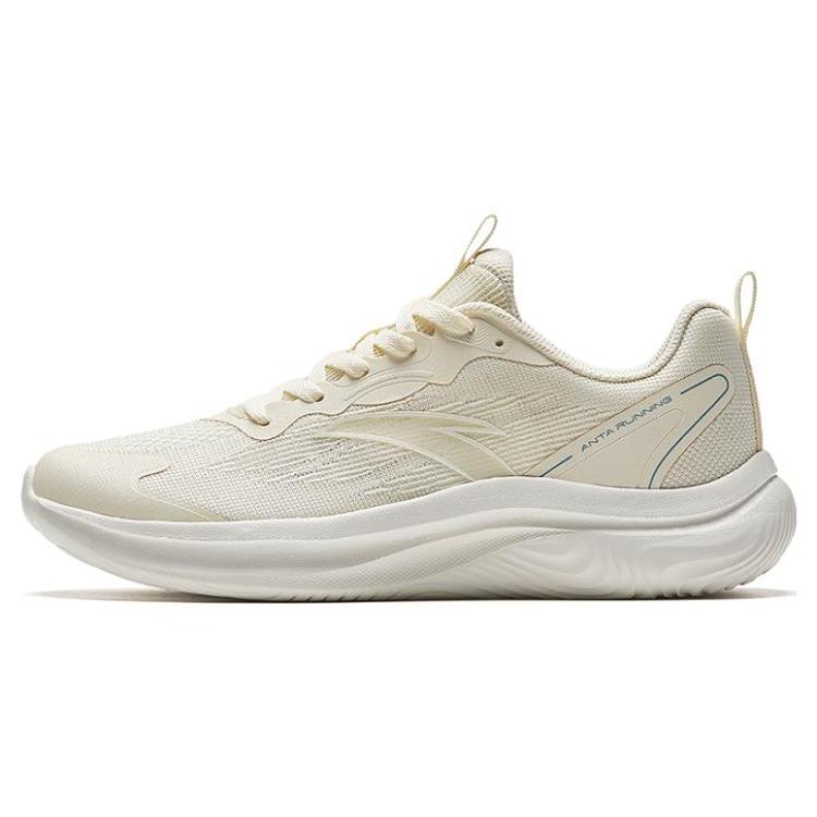 New Anta Lingyun Anti Slip Wear Resistant Low Top Running Shoes Women's White Green 922335550-1