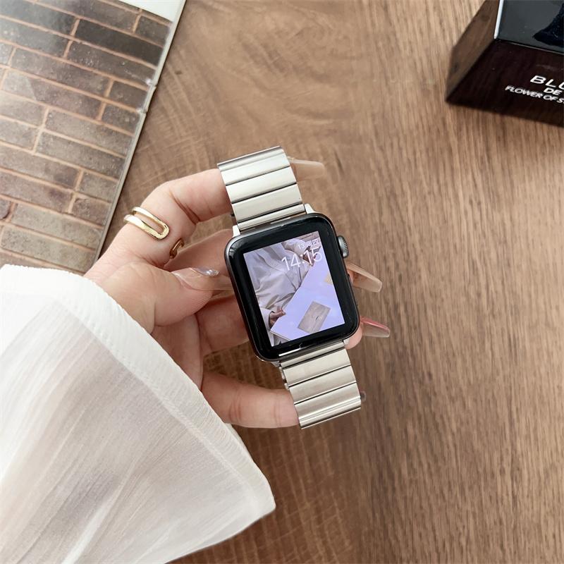 

Ремешок для часов из нержавеющей стали для Apple Watch, ремешок 45 мм, 44 мм, ультра 49 мм, ремешок 42 мм, 38 мм, 40, 41 мм, браслет, ссылка Correa iWatch 8, 7, 6, 5 42mm 44mm 45mm 49mm серебряный