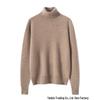 Women's Pure Cashmere Long Sleeve Lapel Pullover Sweater for Autumn/Winter