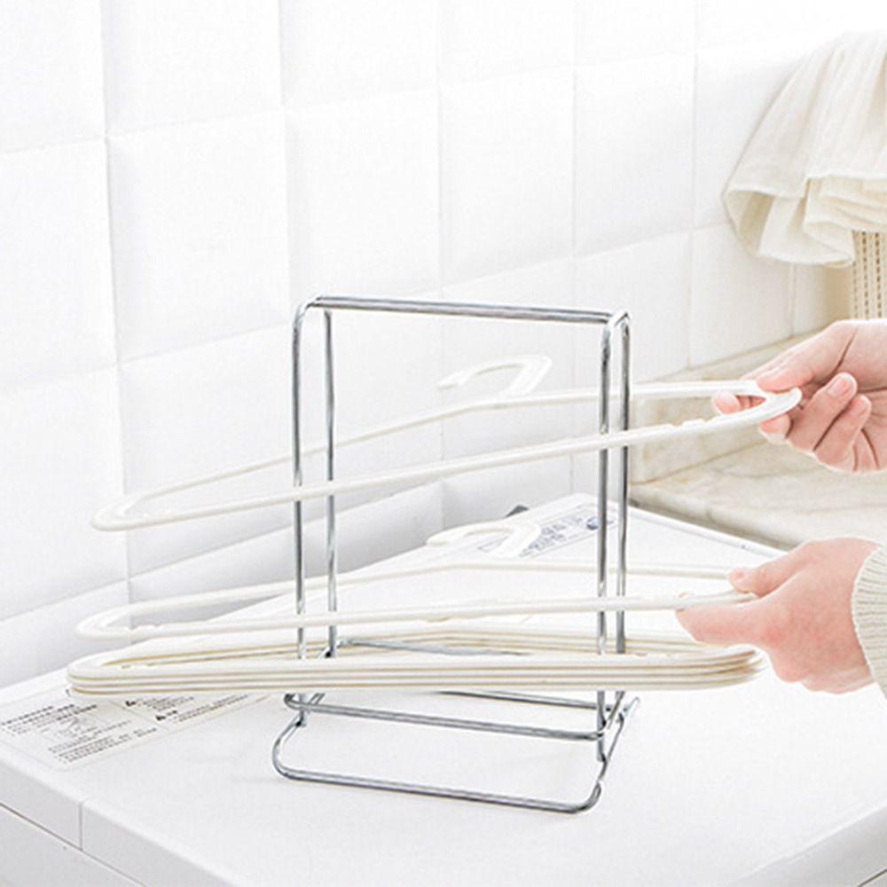 Stainless Steel Hanger Stacker Rack Large Capacity Clothes Hanger Holder  For Home Laundry Closet