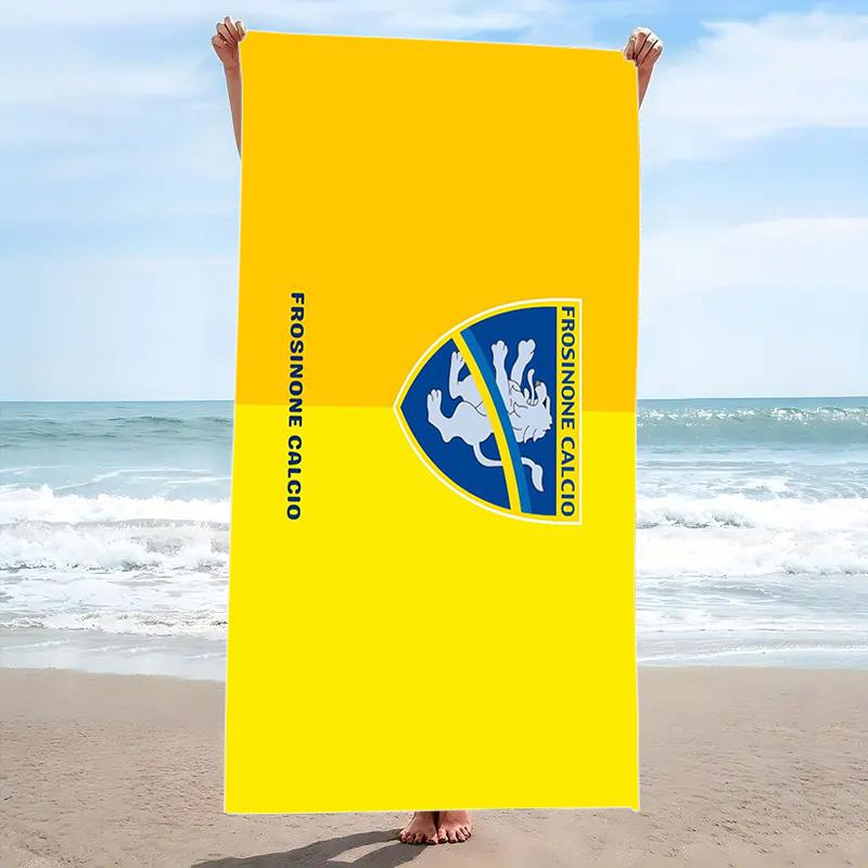 Frosinone Calcio Print Beach Towel, Large Soft Quick Dry Towel for Beach Camping Swimming