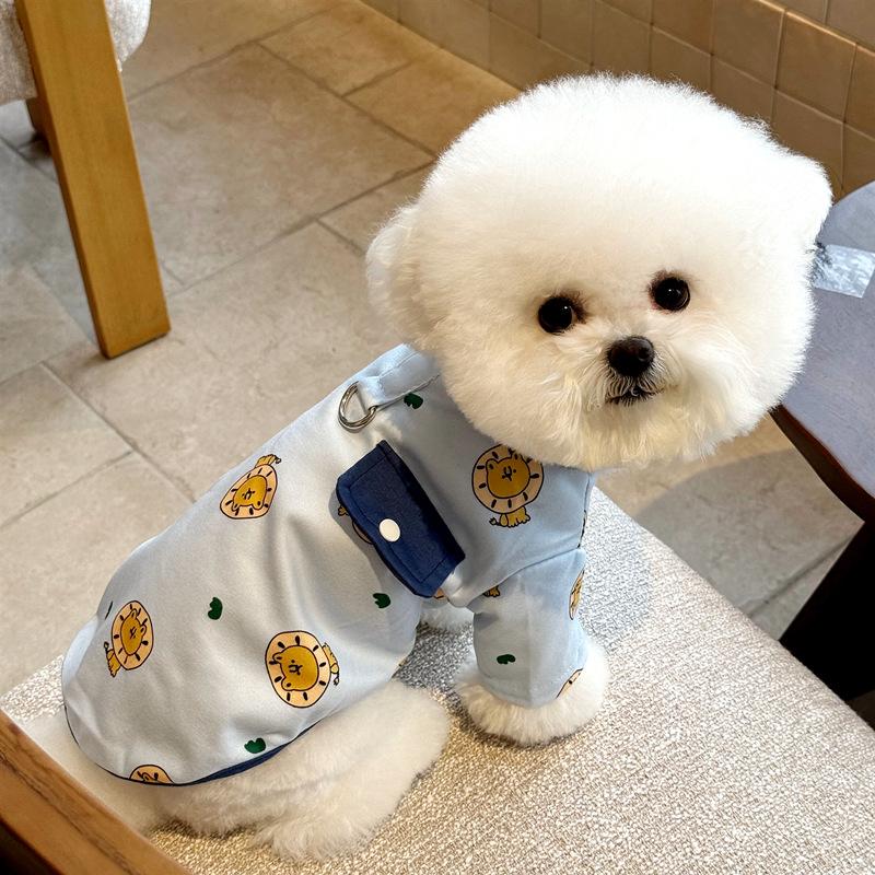 Pet T-shirt Spring And Summer Thin Teddy Bichon Pomeranian Yorkshire Terrier Small Puppy Cat And Dog Clothes