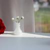 1:12 Dollhouse Miniature Glass Bottle Storage Jar Mini Geometric Shape Bottle Sealed Storage Bottle With Lid Vase Model Toys