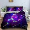 Retro Bedding Set Abstract Duvet Cover Set Waves and Sunset Pattern Comforter Cover with Pillowcase King Queen Home Textiles369
