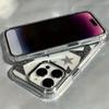 Custodia Trasparente con Fantasia Trendy Stella Brillante per iPhone 17 Air 16 e 15 14 13 12 11 Pro Max Plus SE Cover Posteriore