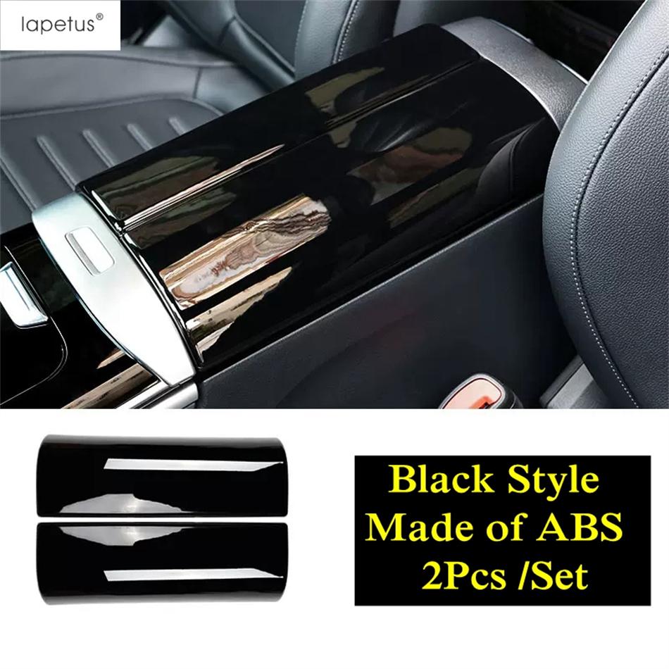 Black Seat Pillow Button Sequ / Middle AC Air Outlet / Armrest Storage Box Cover Trim Fit For Benz GLC 260 300 X254  2024