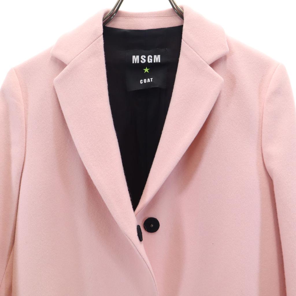 MSGM Made In Italy Chester Coat 40 Pink Women Used