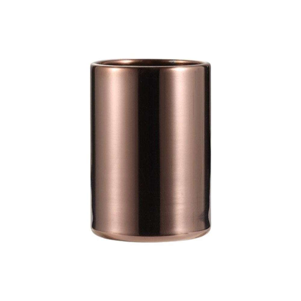 Cylinder Fruit Fork Holder Stainless Steel Mini Metal Box Toothpick Jar Holder Dining Table
