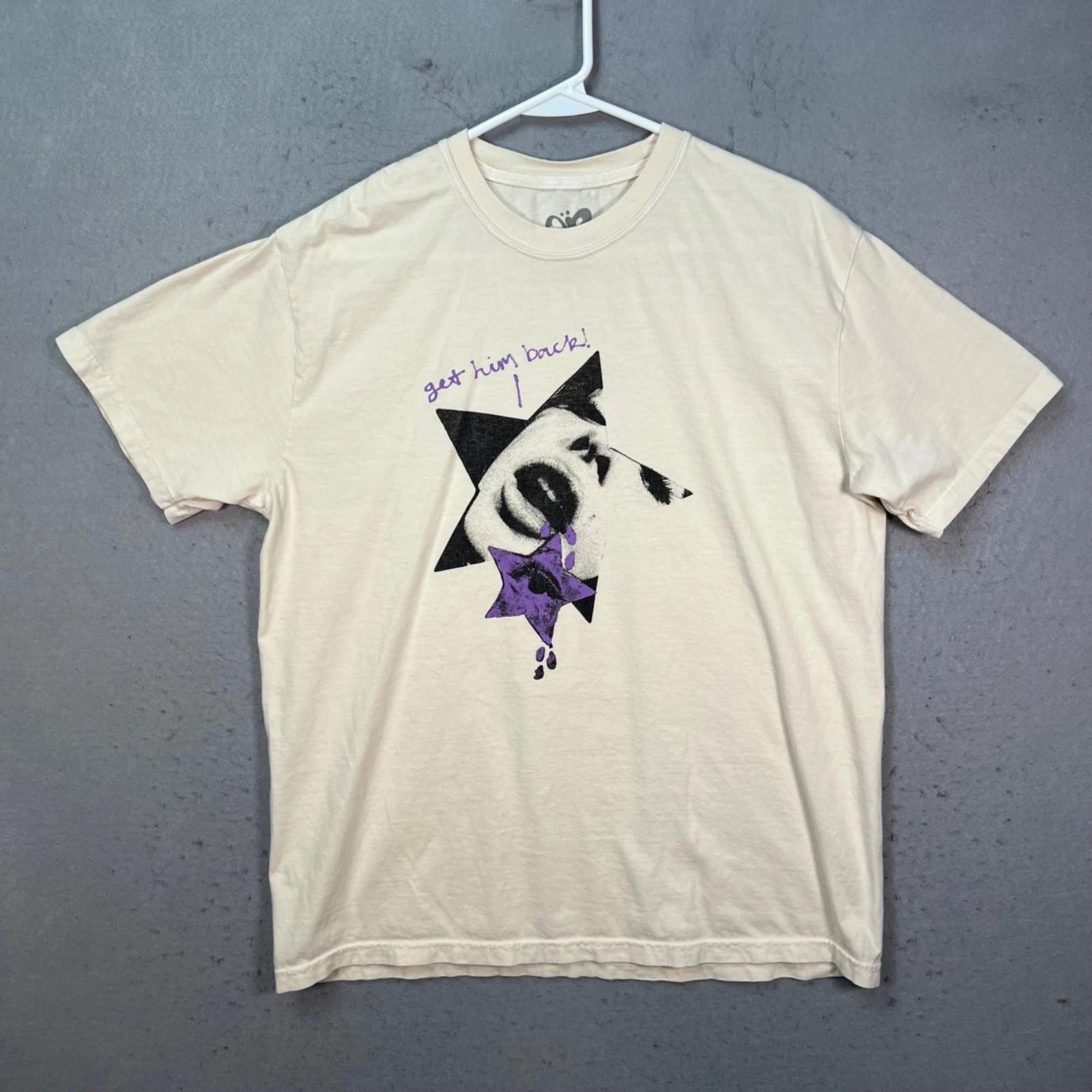 

Olivia Rodrigo Guts Tour 2024 Graphic Tee Beige Adult Size Large T Shirt S