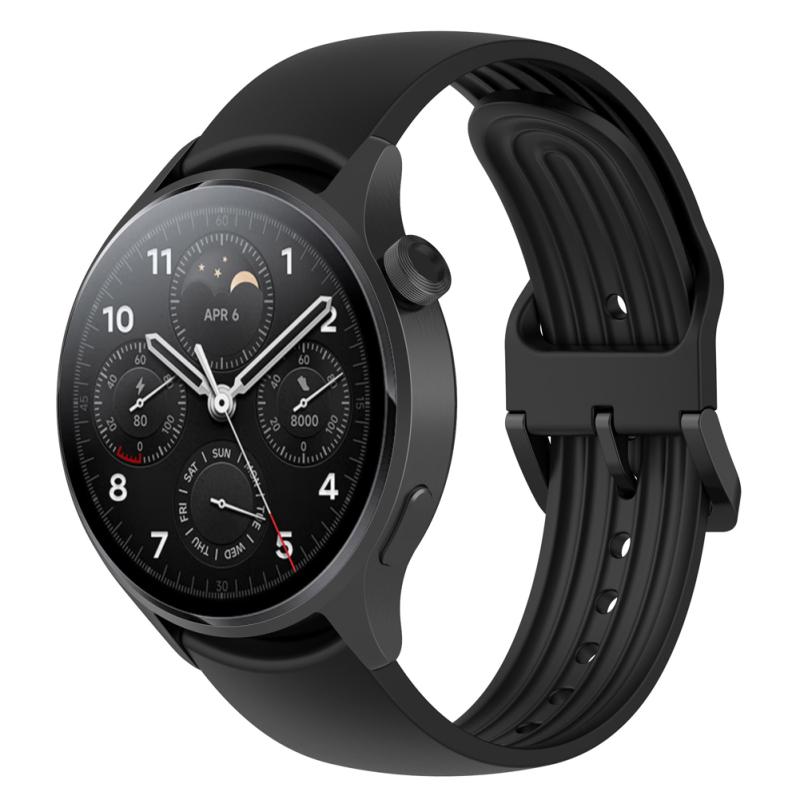 Silicone Watch Strap Lightweight Adjustable Bracelet Replacement Watchband Compatible For Xiaomi