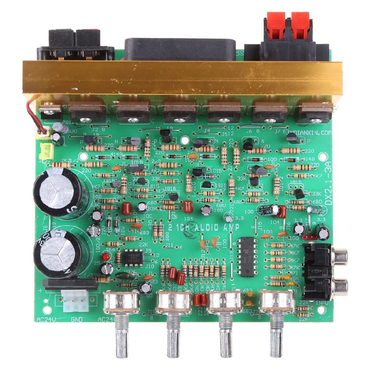 Amplifier Audio Board AMP 100Wx2 High Power 2.1 Channel Amplificador Speaker