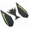 BYEMTTY 3D Traktionspad Tank Kit für Ninja 650 (2017–2024) und Ninja Z650 (2019-2024) - Grün