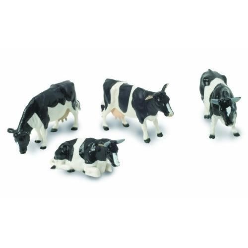 Véhicule Miniature - BRITAINS - BRI961 - Lot de 4 Vaches - Échelle 1/32 - Mixte
